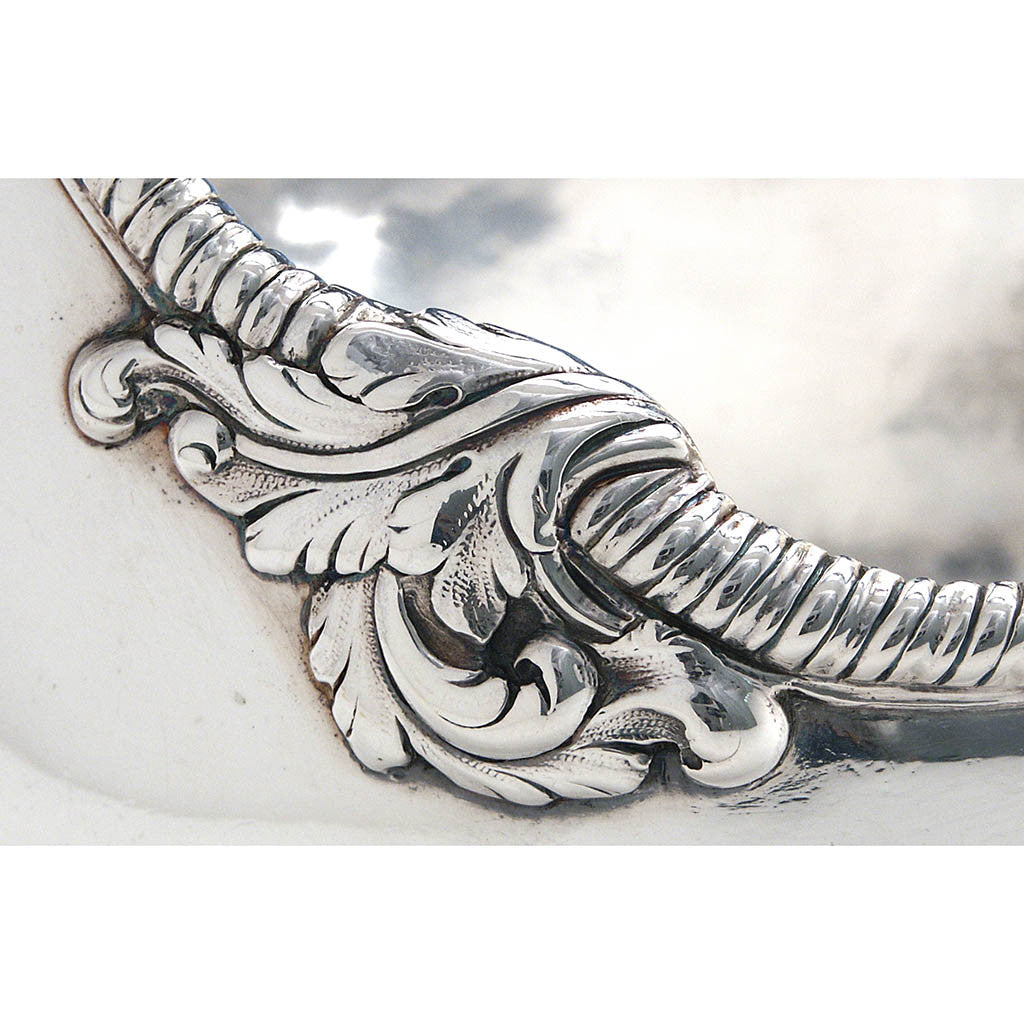 Edge of Robert Calderwood Irish Georgian Silver Sauce Boat, Dublin, c. 1751-66