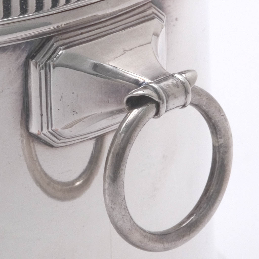 Handle to Antique Sheffield Plate Wine Coolers, Set of 4, c. 1780-1800