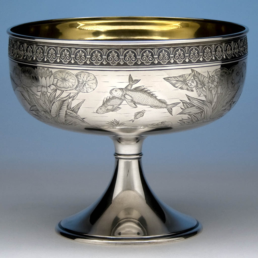 Gorham Sterling Silver Japanesque 'Special Order' Centerpiece Bowl, Providence, RI, 1879