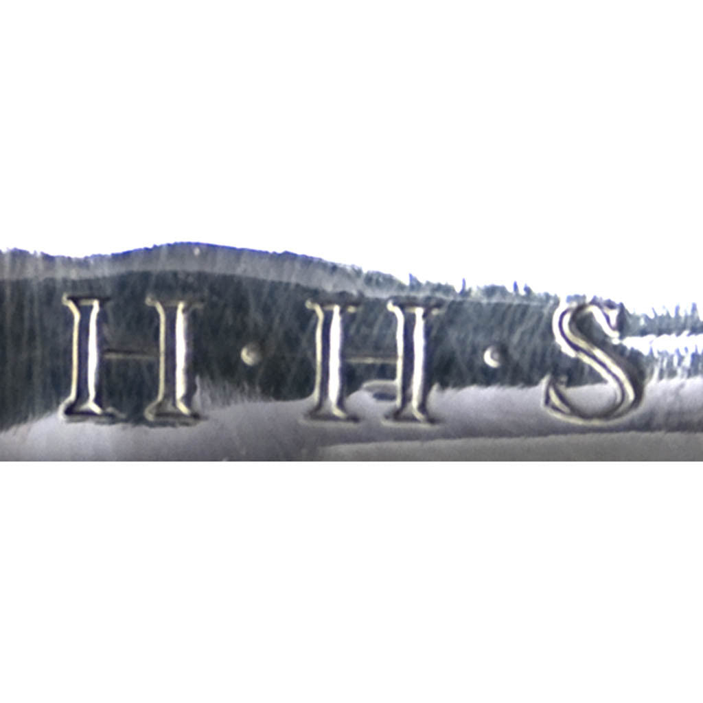 Monogram on Mary Knight Sterling Silver Tea Strainer, c. 1915