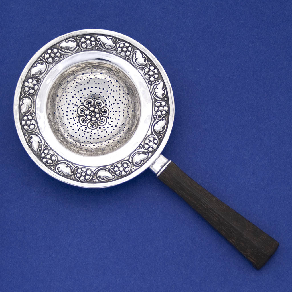 Mary Knight Sterling Silver Tea Strainer, c. 1915