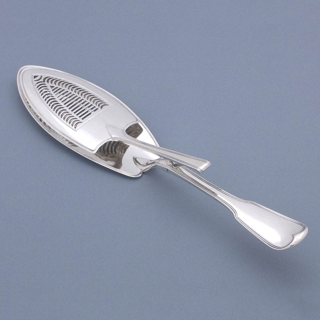 William Eley &amp; William Fearn English Sterling Silver Rare Double Bladed Server in the &#39;Fiddle Thread&#39; Pattern, London, 1805/6 bearing the armorial badge of Power Trench, DD, Archbishop of Taum, County Galway, Ireland