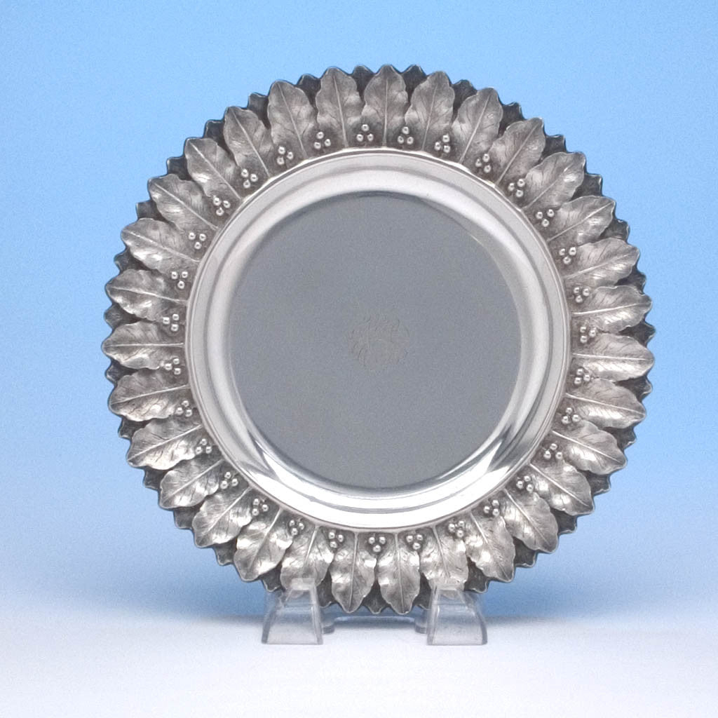 Samuel Kirk & Son Co. Silver Plates - 2, Baltimore, c. 1898, of Naval Historical Interes