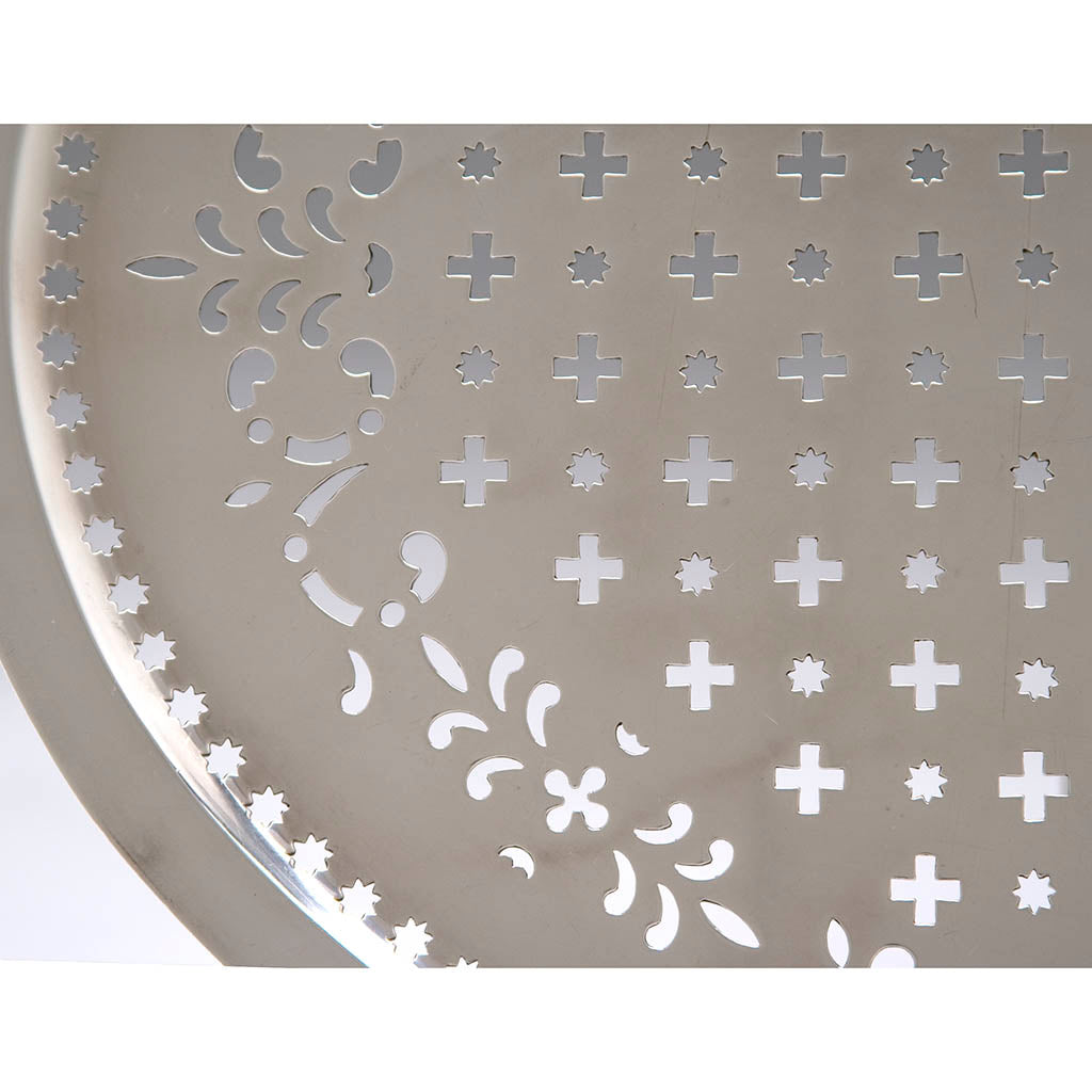 Piercing detail on the Paul Storr English Regency Sterling Silver Mazarin, London, 1817/18