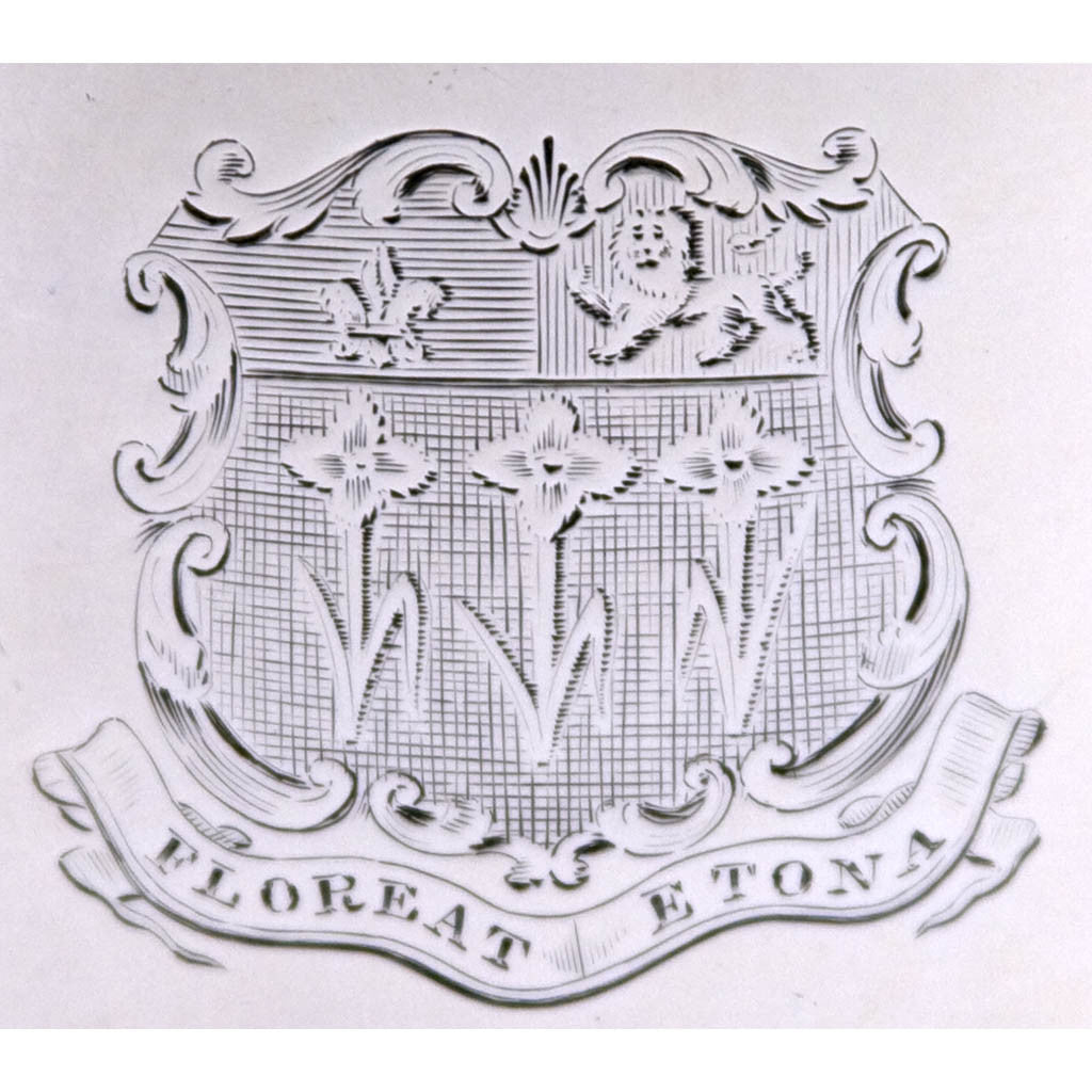 Second coat of arms on Henry Green George III English Sterling Silver &#39;Hooped&#39; Tankard, London, 1793/94