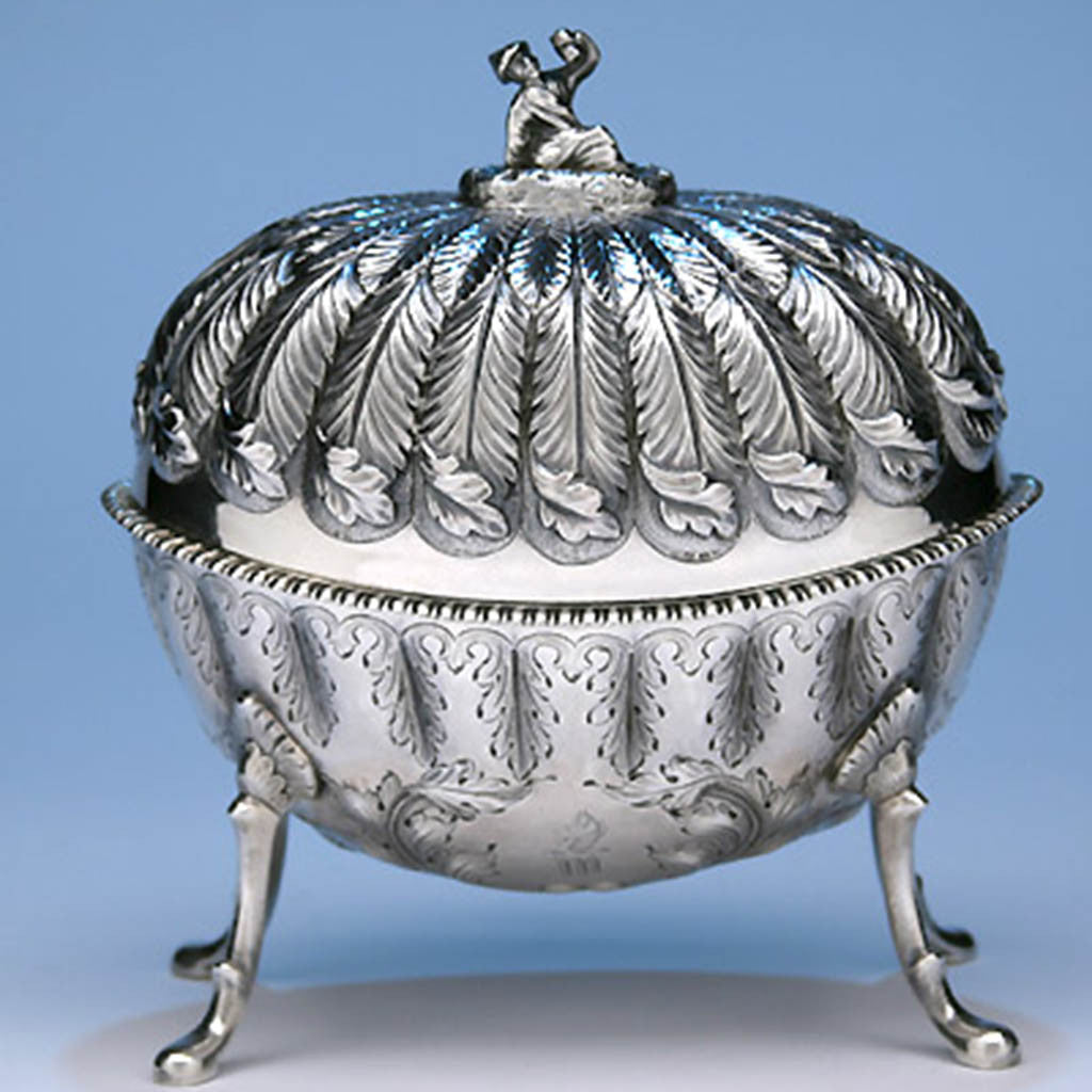 Jones, Ball & Poor (retailer) Coin Silver Butter Dish, c. 1845-50