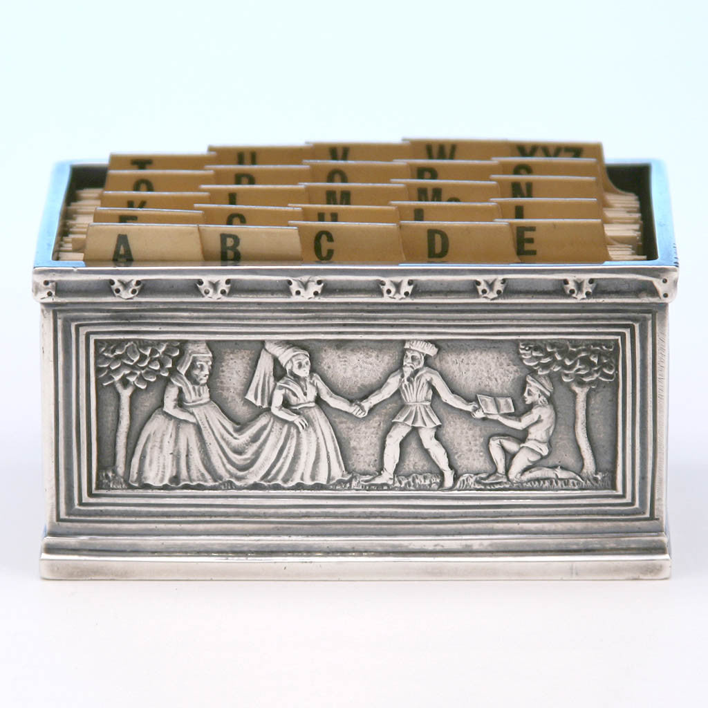 Tiffany & Co. Cast Sterling Silver Card Holder, New York City, c. 1920's