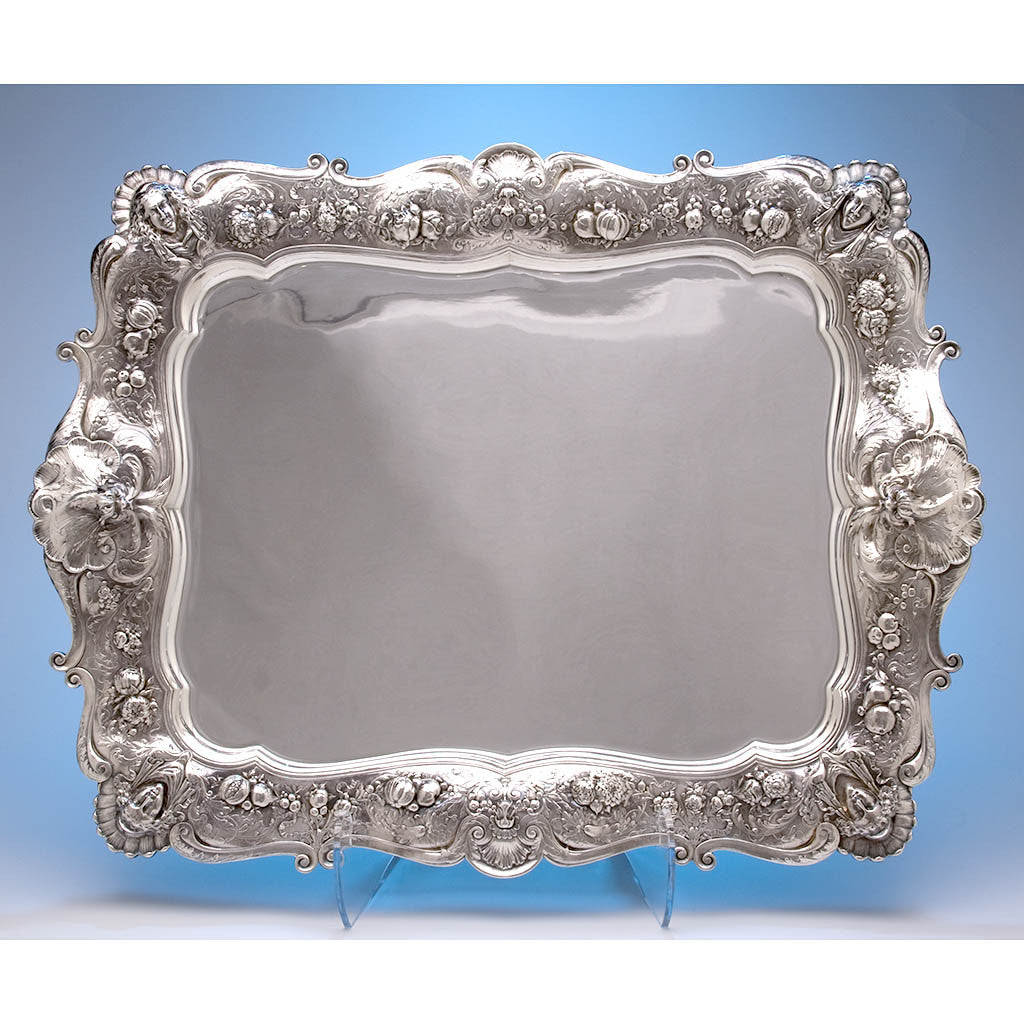 Gorham 'Sample' Sterling Silver Massive Waiter, designed and