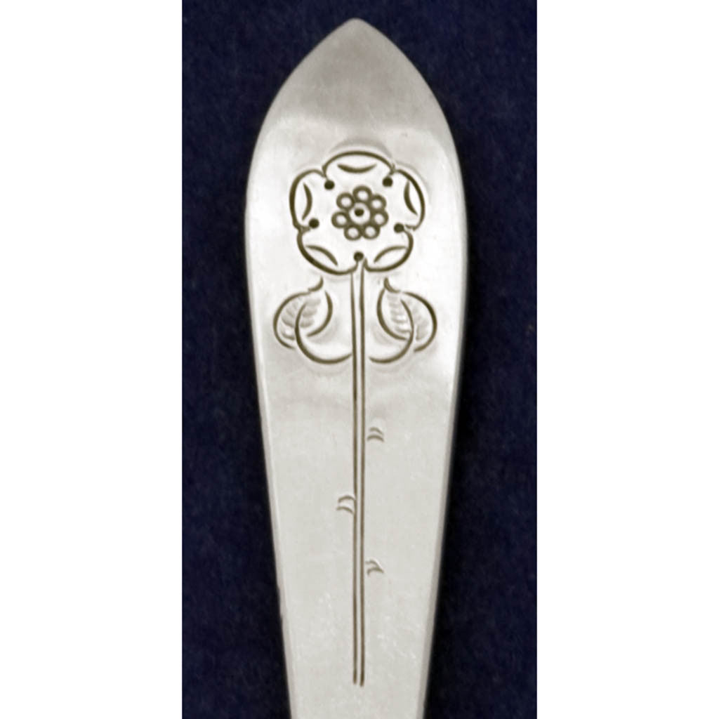 Detail of Arthur Stone Sterling Silver Decorated Spoons, Gardner, MA, 1909