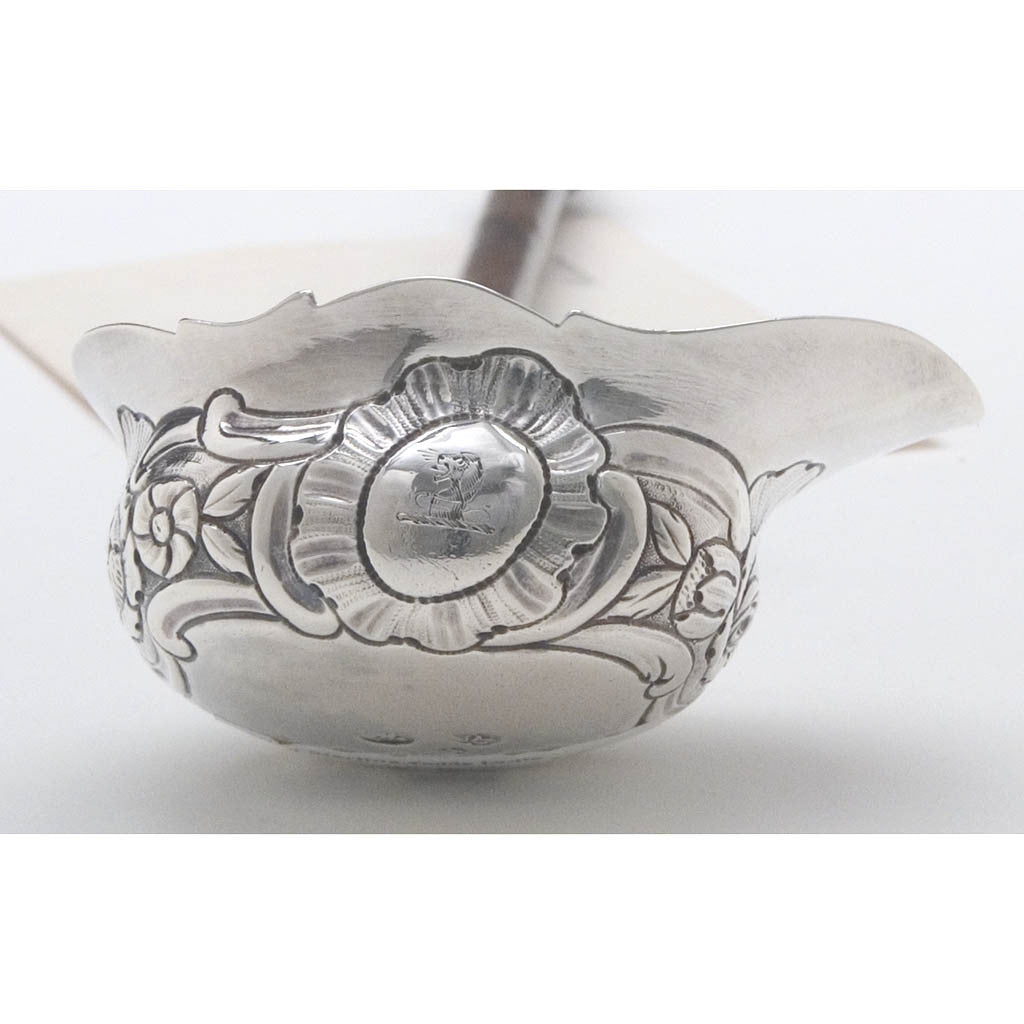 Detail of William Walsh Antique Irish Sterling Punch or &#39;Toddy&#39; Ladle, Dublin, c. 1745