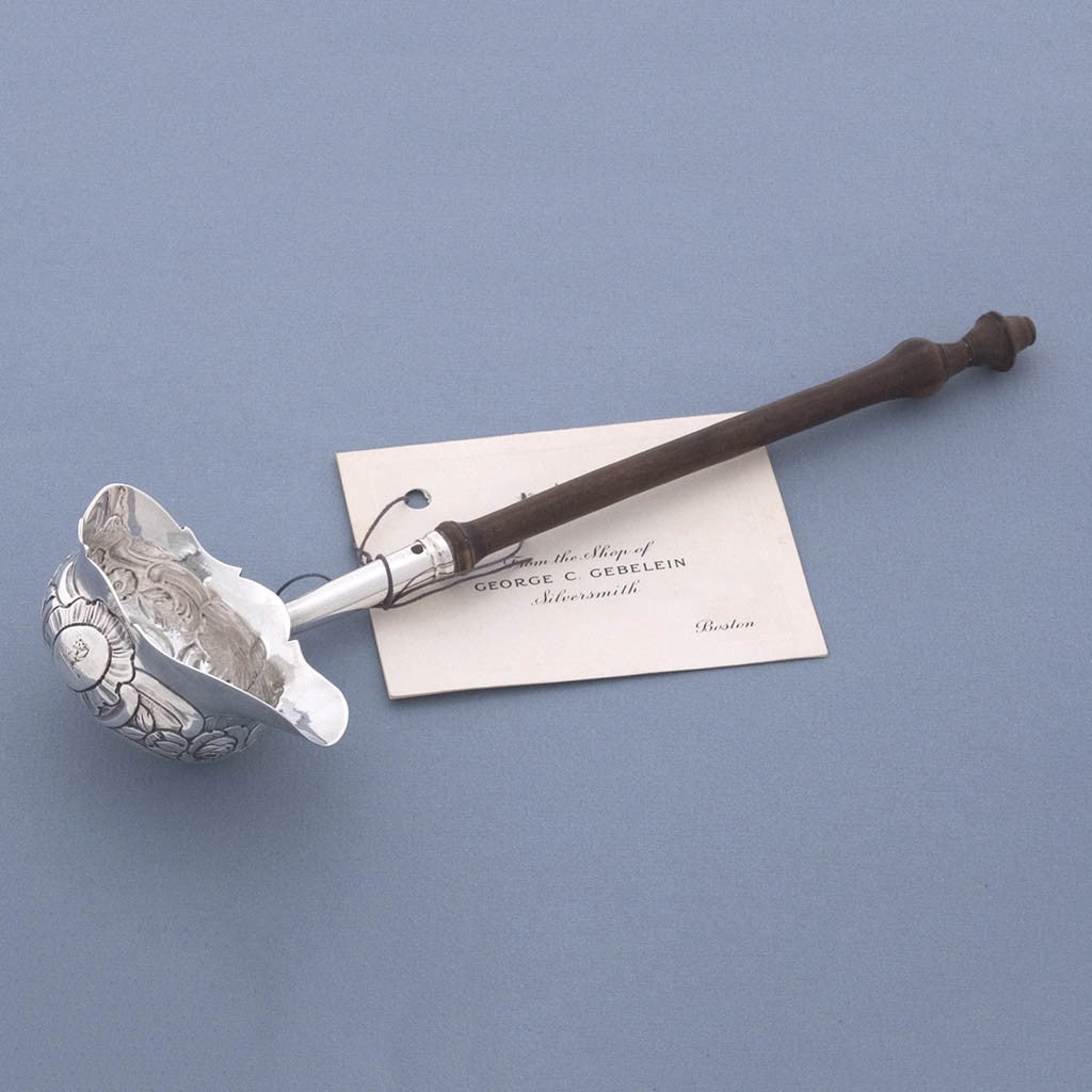 William Walsh Antique Irish Sterling Punch or 'Toddy' Ladle, Dublin, c. 1745