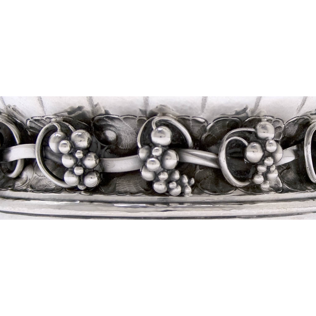 Detail of Georg Jensen Sterling Silver Wine Coaster, Copenhagen, Denmark, c. 1950&#39;s