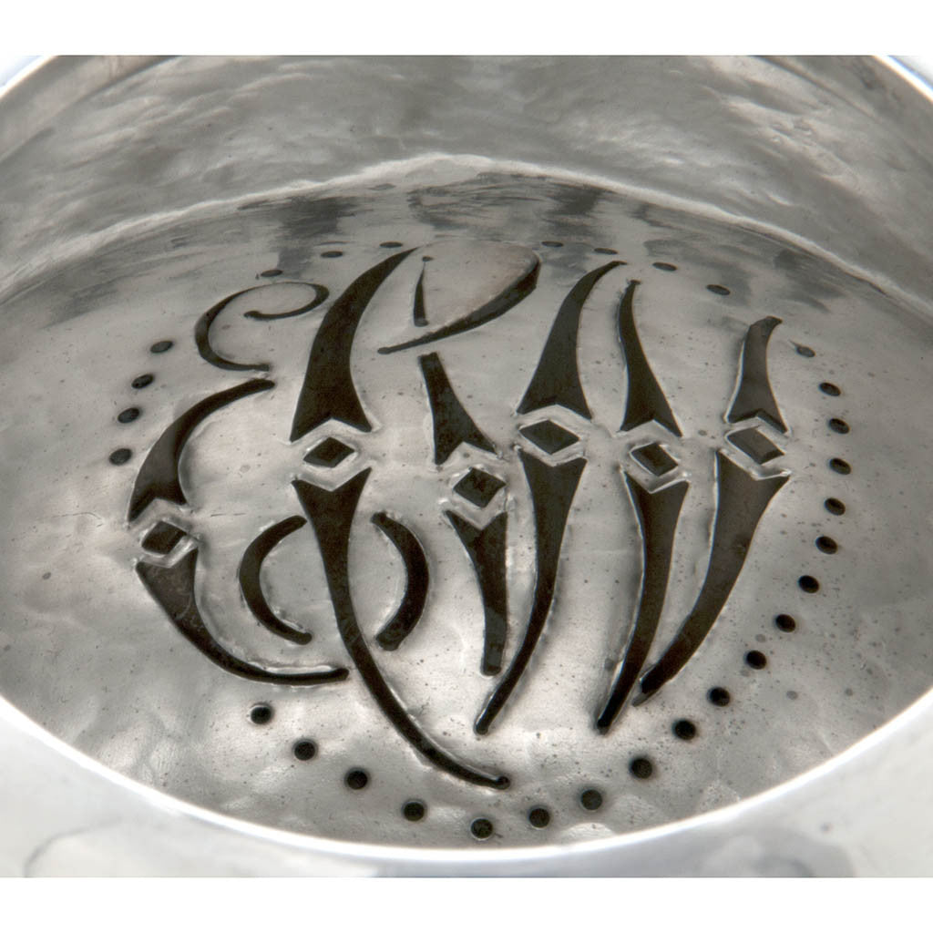 Spout strainer monogram in Peer Smed Antique Sterling Silver Coffee Service with Tray, New York City, c. 1930&#39;s