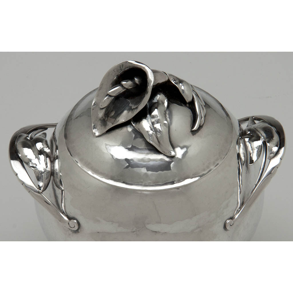 Peer Smed Antique Sterling Silver Coffee Service with Tray, New York City, c. 1930s