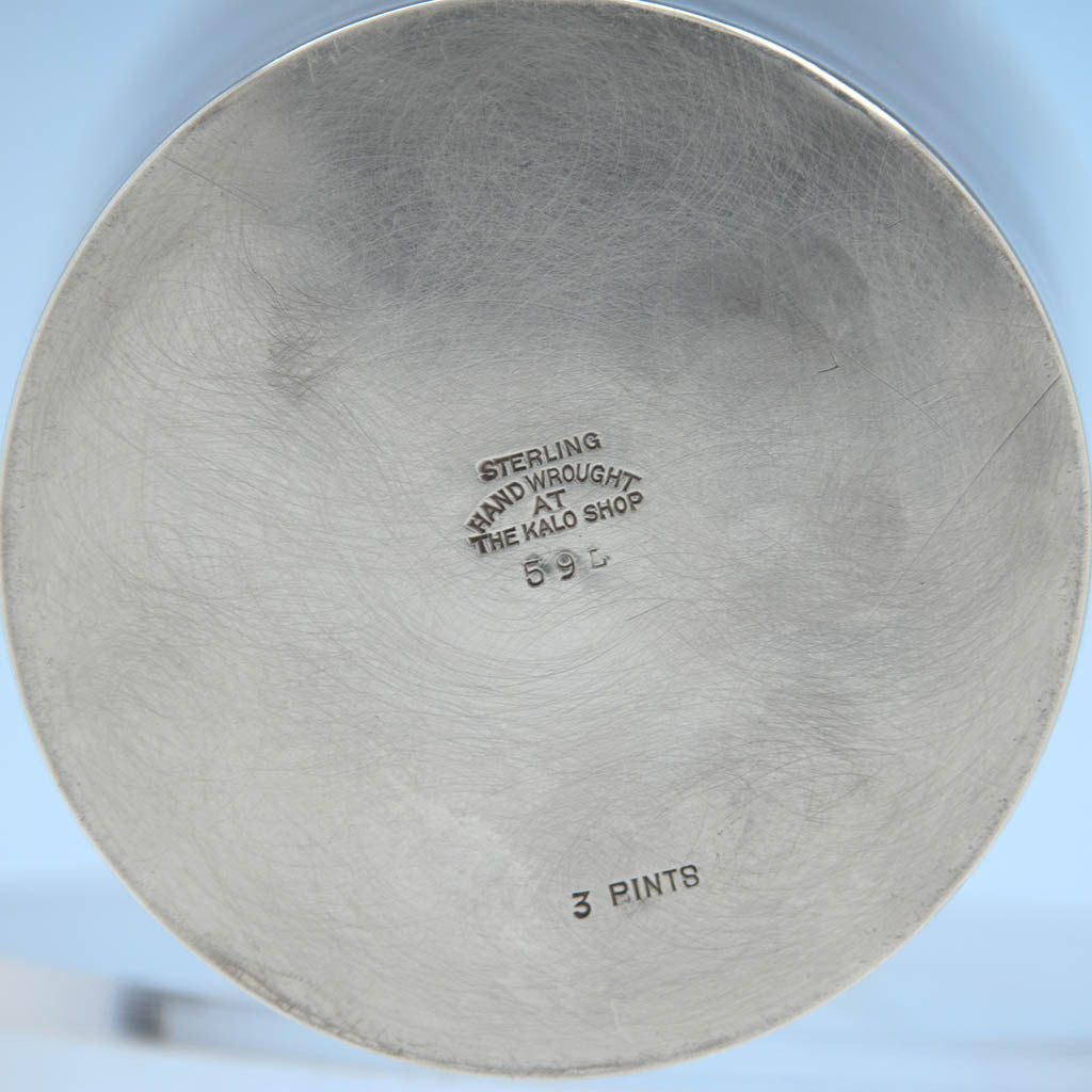 Kalo Arts &amp; Crafts Sterling Silver Cocktail Service, Chicago, IL, c. 1917-50