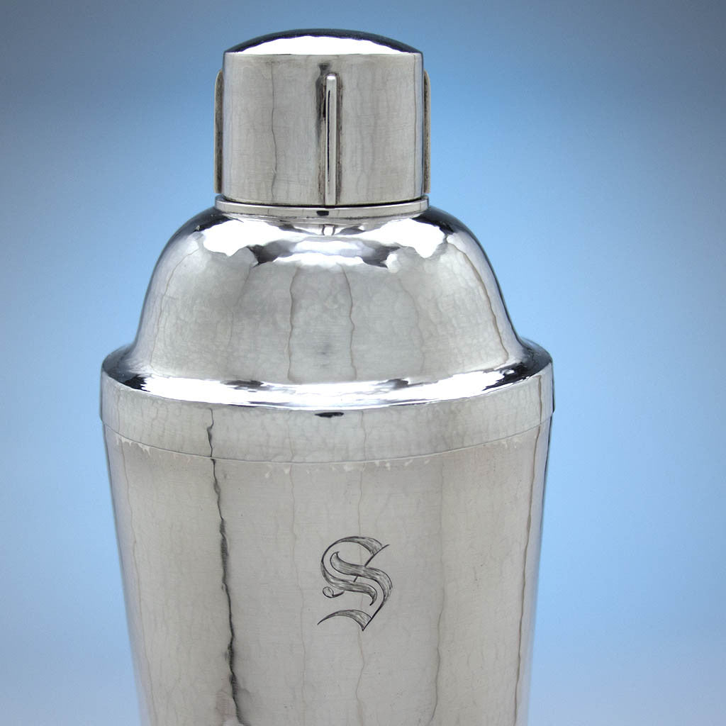 Kalo Arts & Crafts Sterling Silver Cocktail Service, Chicago, IL, c. 1917-50