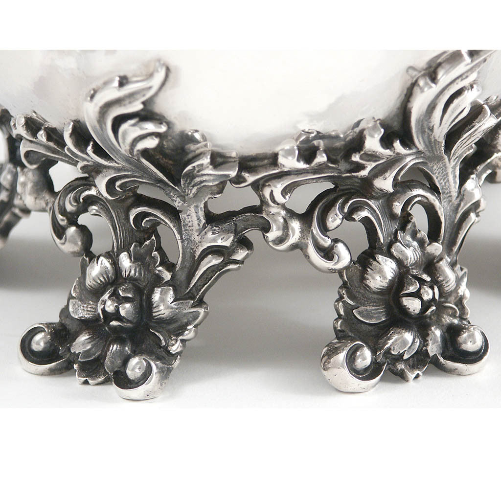 Feet to Dominick &amp; Haff Antique Sterling Silver Water Pitcher, New York City, c 1896