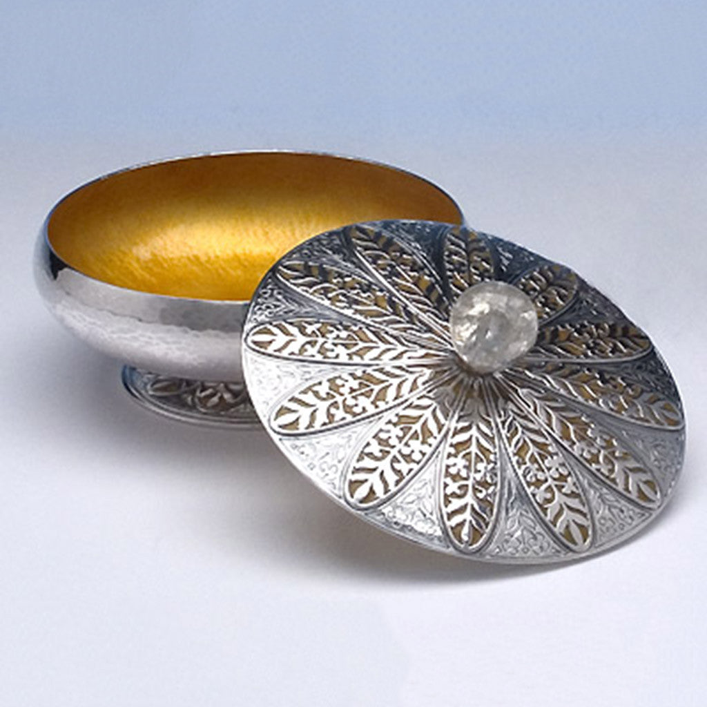 Cover to Rebecca Cauman Rare and Important Sterling Silver, Enamel and Crackled Rock Crystal Covered Bowl or Box, Boston, c. 1927, exhibited at the Boston Society of Arts &amp; Crafts Tricennial Exhibition held at the Museum of Fine Arts, Boston, March 1 - 20, 1927