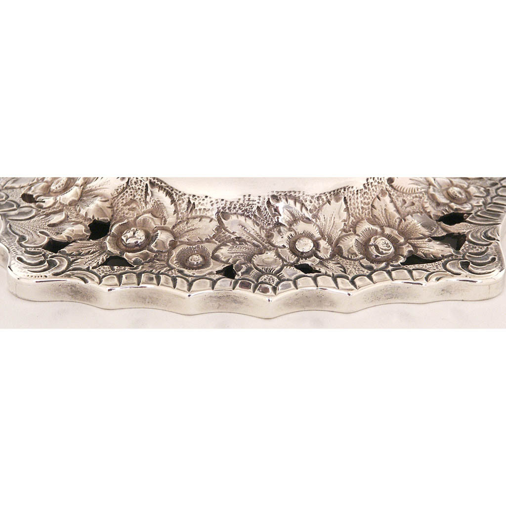 Base of Peter L. Krider Antique Sterling Silver Tea Pot, Philadelphia, PA, c. 1870