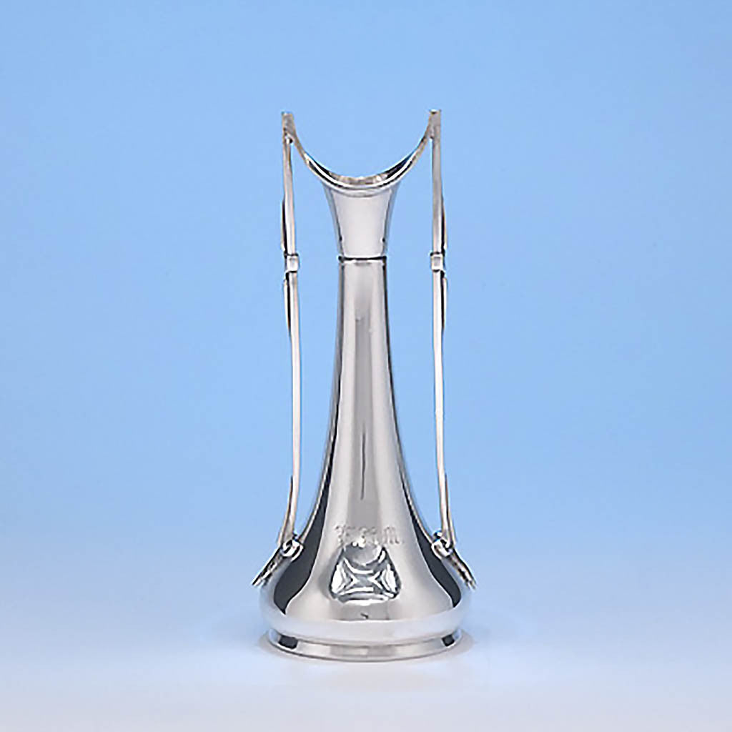 Gorham Coin Silver Bud Vase, retailed by Tiffany &amp;amp; Co., made from silver from the Comstock Lode, 1865-8