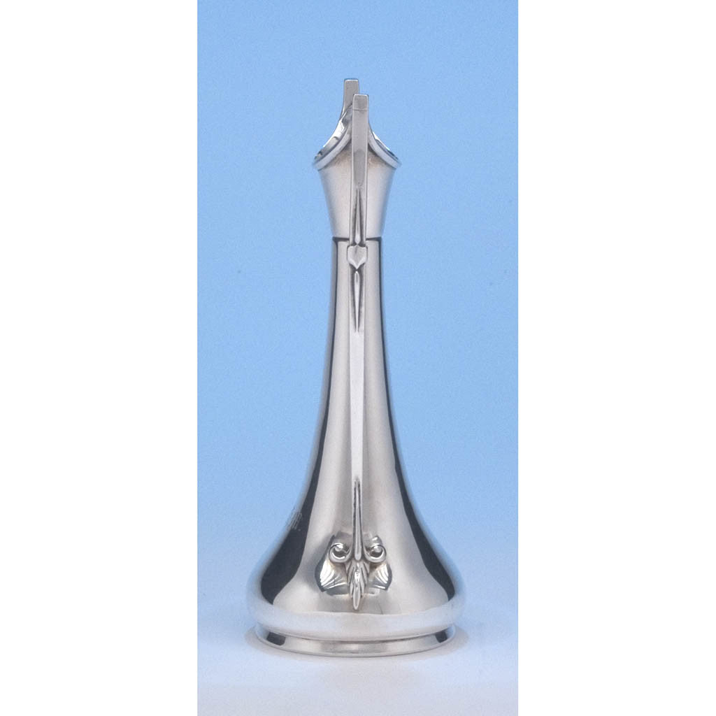 Side view of the Gorham Coin Silver Bud Vase, retailed by Tiffany &amp;amp; Co., made from silver from the Comstock Lode, 1865-8