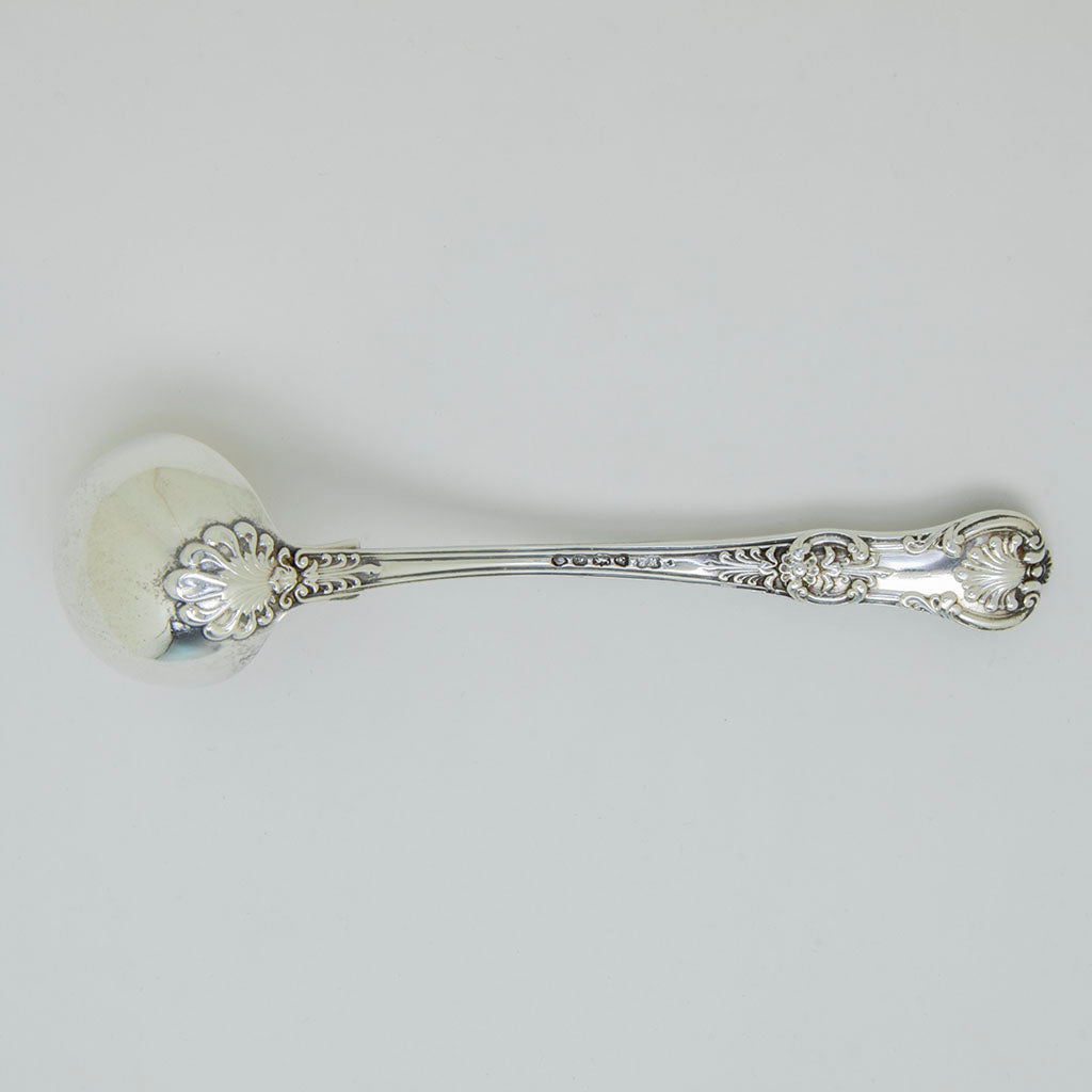 Back view of William Eaton Antique Sterling Sauce/ Gravy Ladle, London, 1836/37