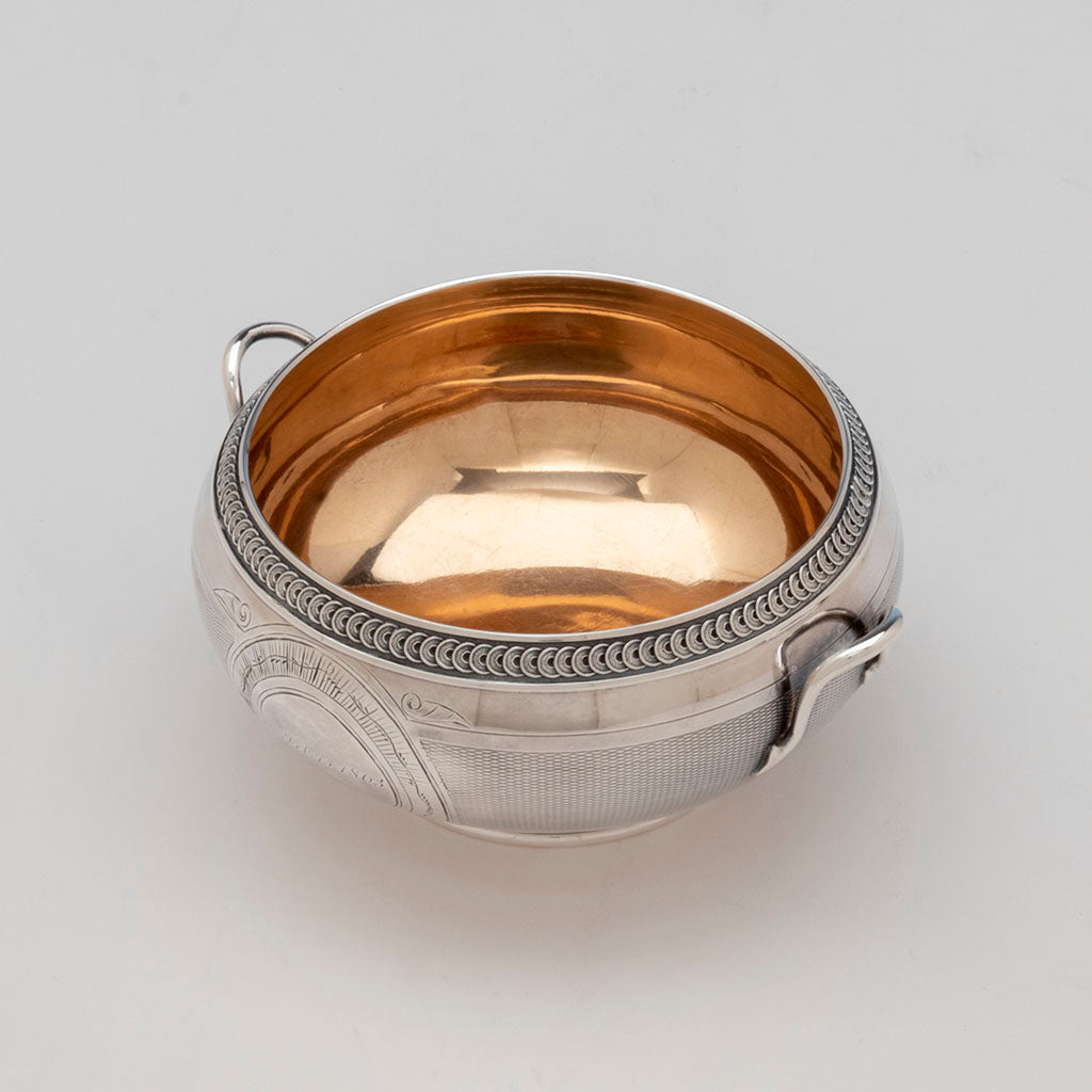 Gorham Antique Coin Silver Presentation Coffee Service of Civil War Interest, Providence, RI, 1863