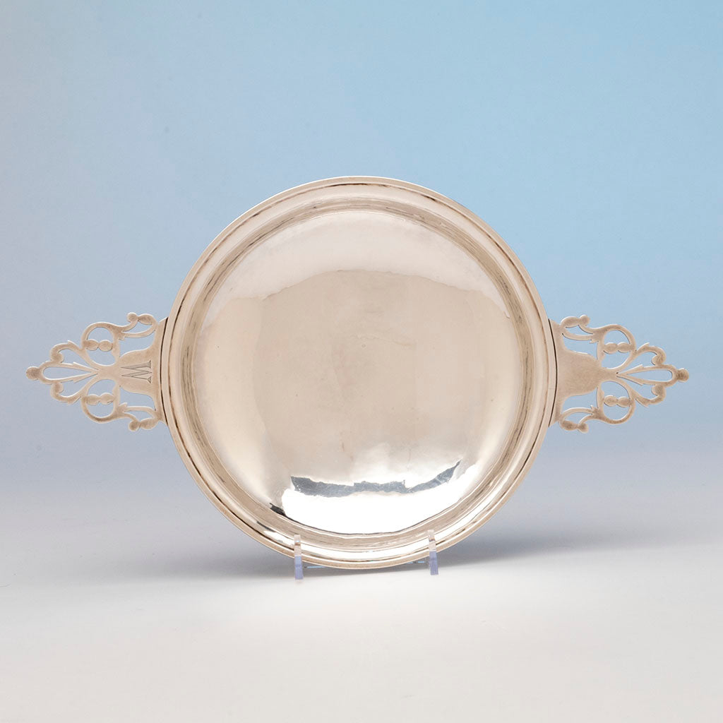 Katherine Pratt Sterling Silver Sandwich Plate, Dedham, MA, 1925