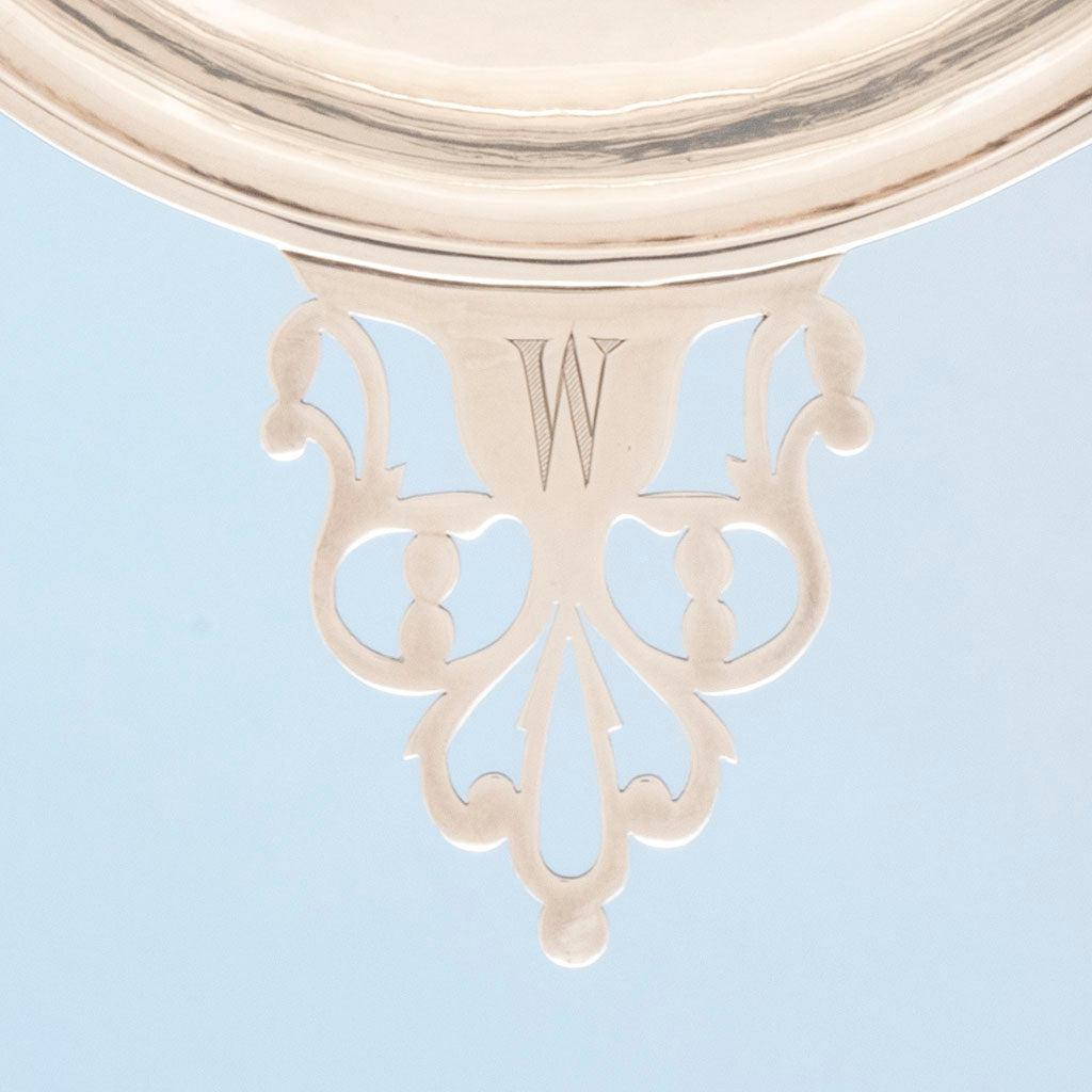 Handle to Katherine Pratt Sterling Silver Sandwich Plate, Dedham, MA, 1925