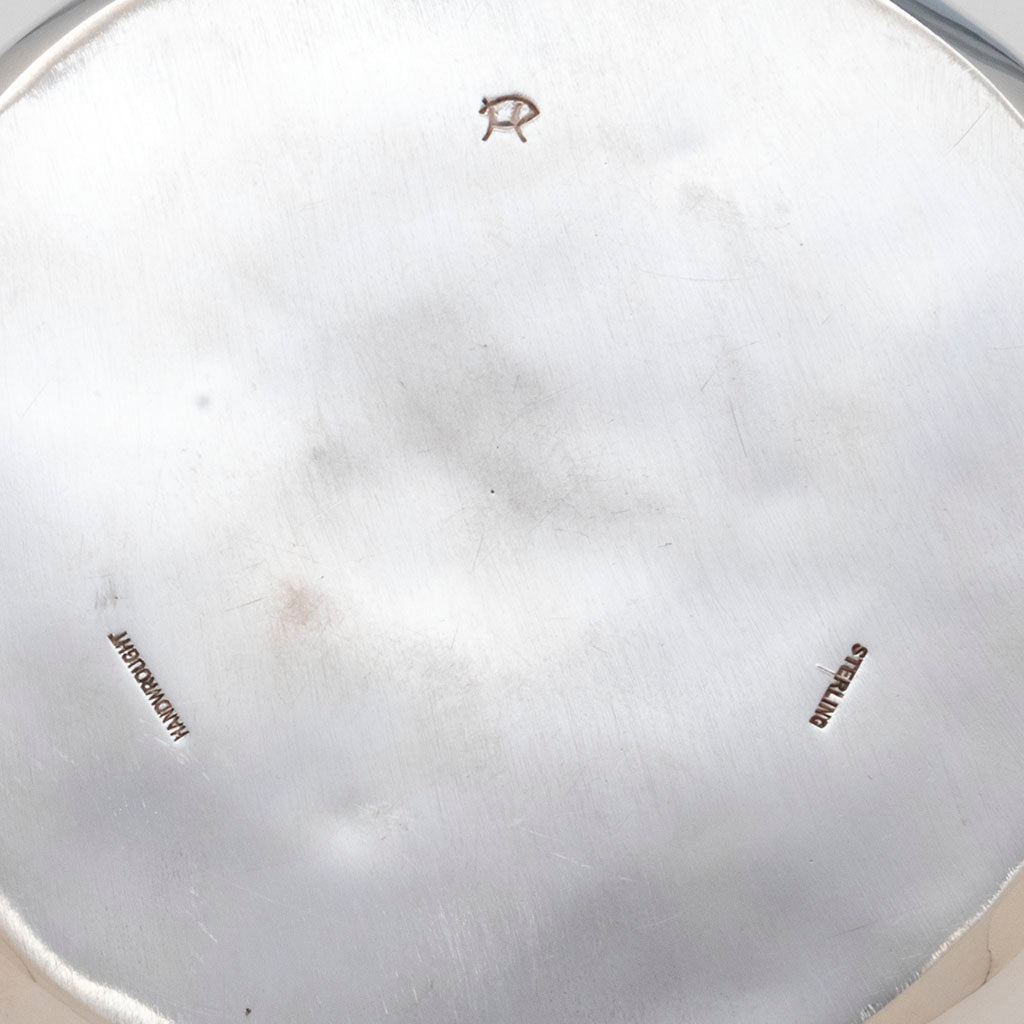 Henry Petzal Modern Sterling Silver Covered Dish, Shrewsbury, New Jersey, c. 1965