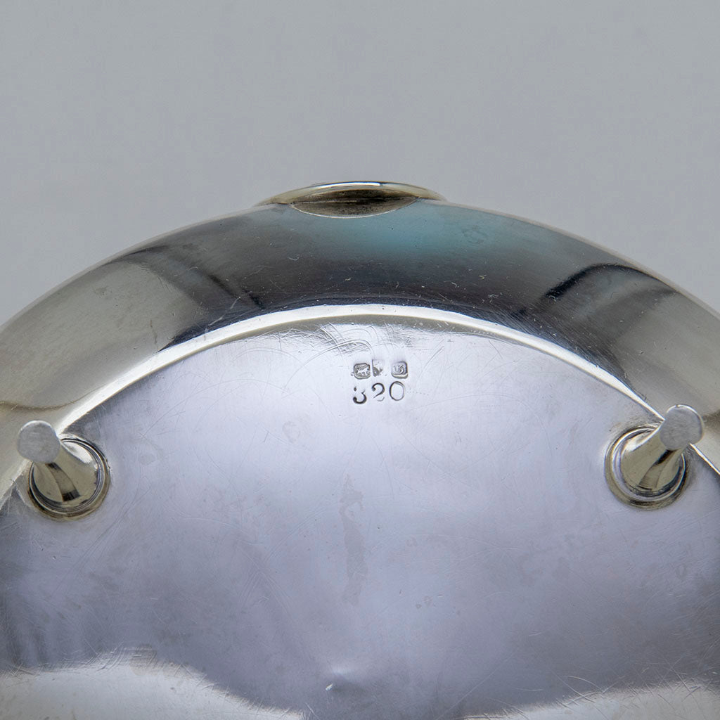 Mark on Gorham &#39;Medallion&#39; Antique Coin Silver Covered Butter Dish, Providence, RI, c. 1865