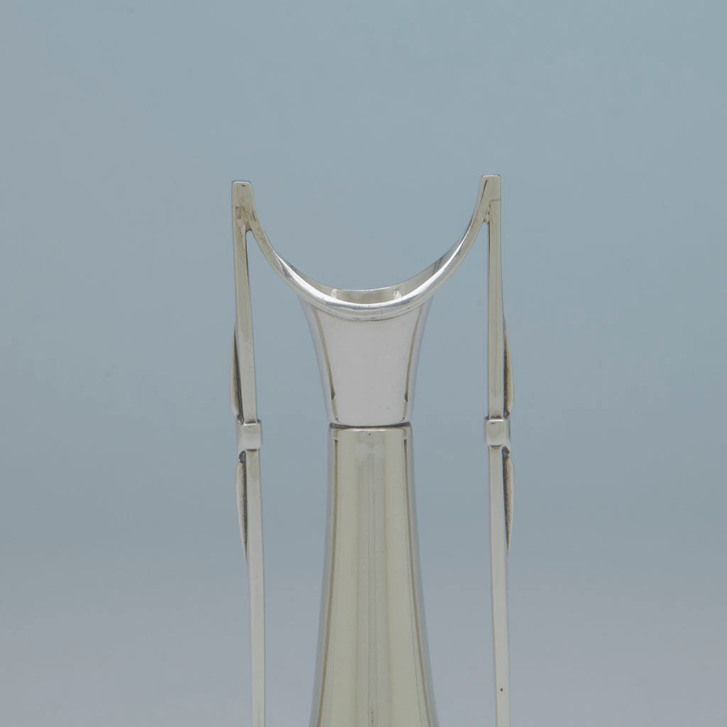 Top of Gorham Comstock Lode Coin Silver Bud Vase, Providence, RI, 1865-68