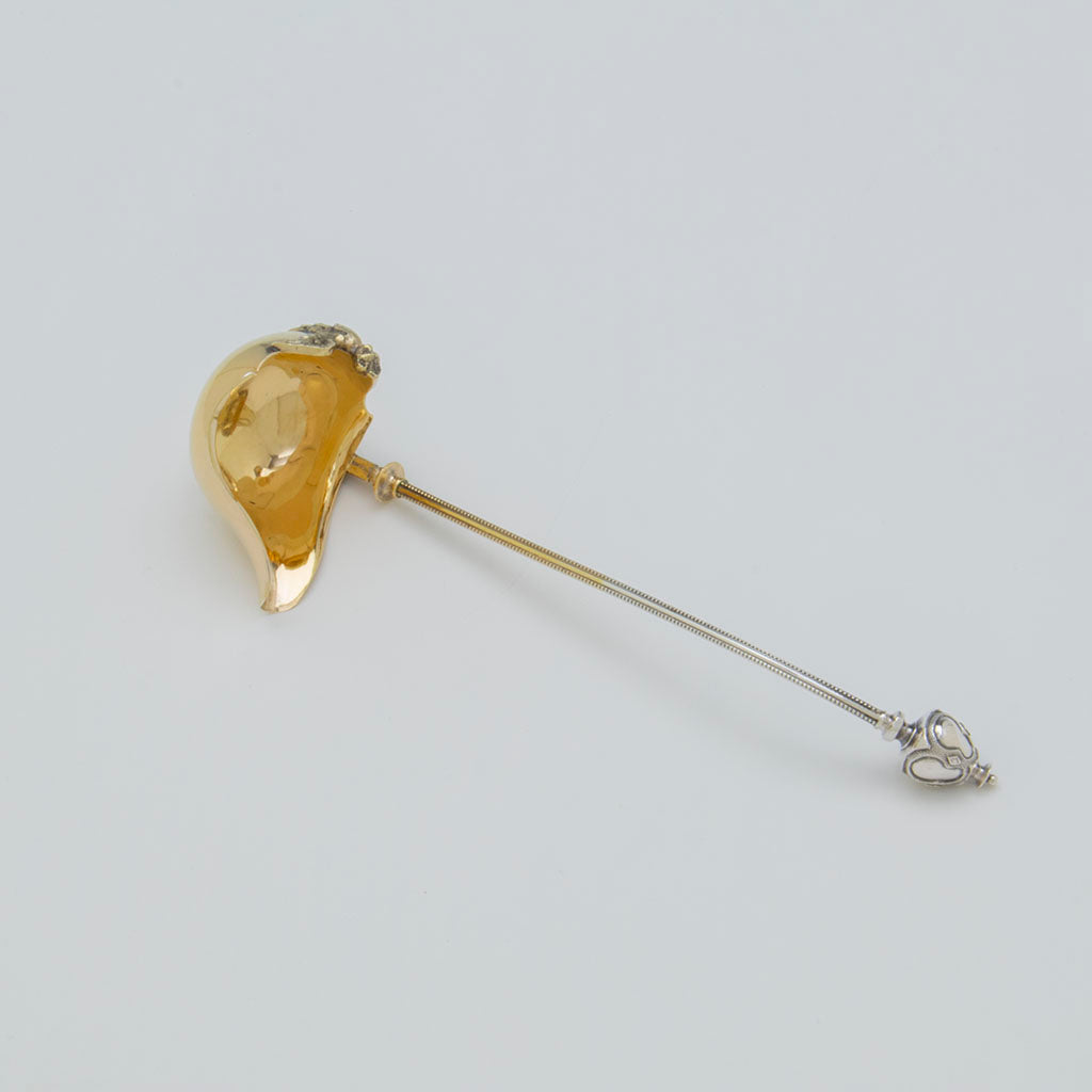 George Sharp Antique Sterling Silver &#39;Gothic Dome&#39; Sauce Ladle, Philadelphia, PA, 1866-72