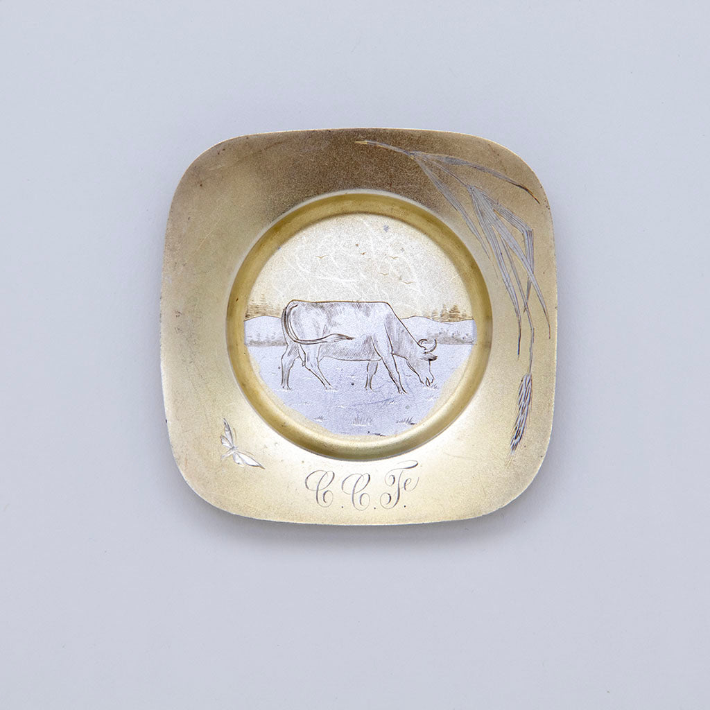 Gorham Antique Sterling &#39;Cow&#39; Butter Pats - 11, Providence, RI, 1881, 1882