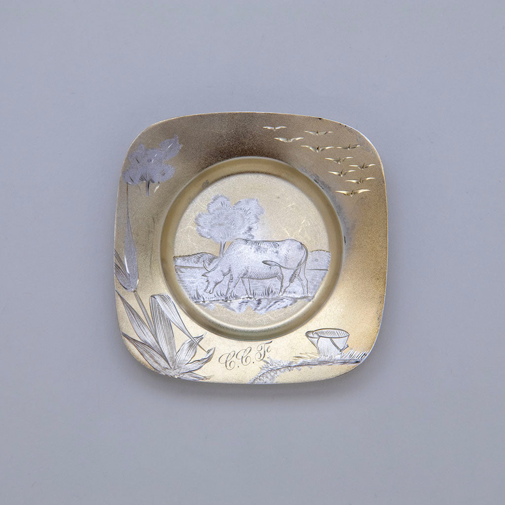 Gorham Antique Sterling &#39;Cow&#39; Butter Pats - 11, Providence, RI, 1881, 1882