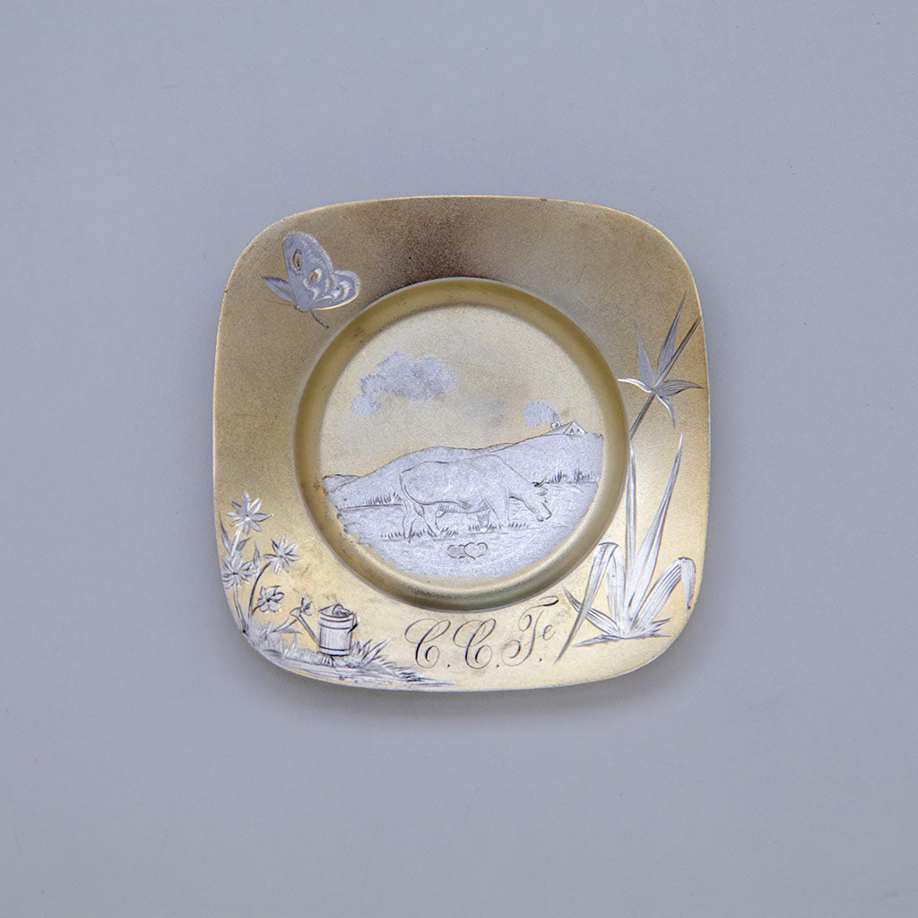 Gorham Antique Sterling &#39;Cow&#39; Butter Pats - 11, Providence, RI, 1881, 1882