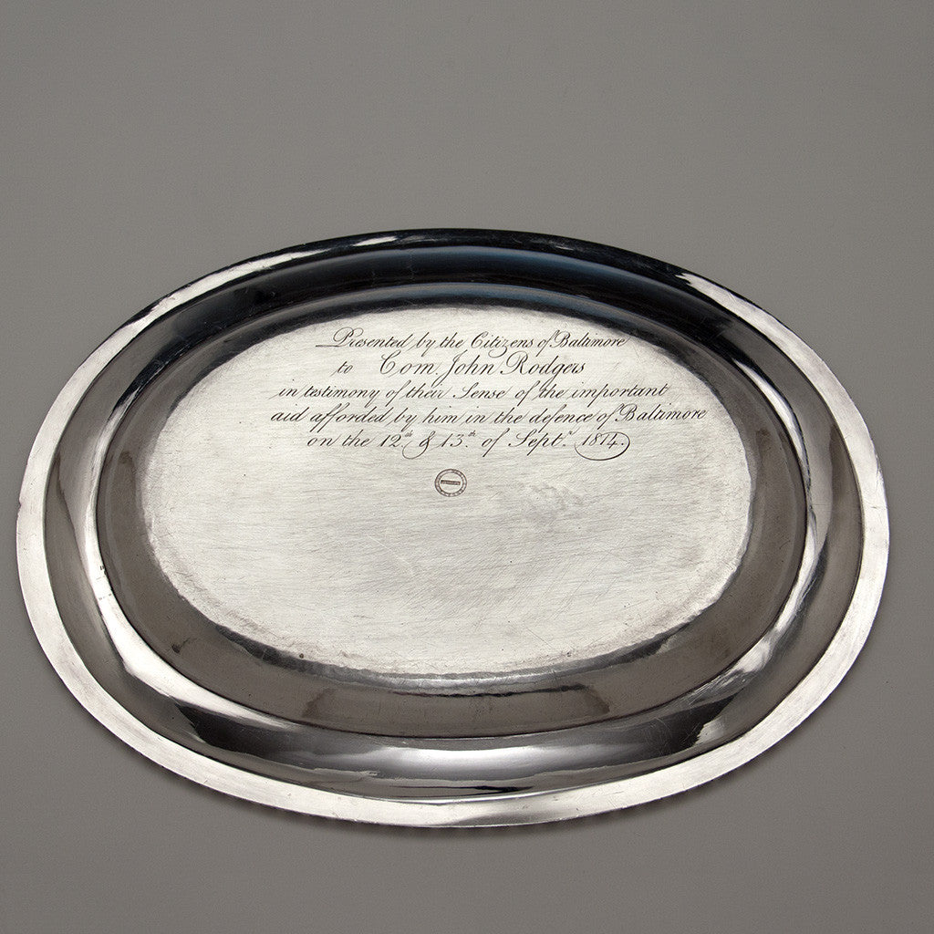 Fletcher &amp; Gardiner American Silver Presentation Game Platter from the Rodgers Service, Philadelphia, 1817