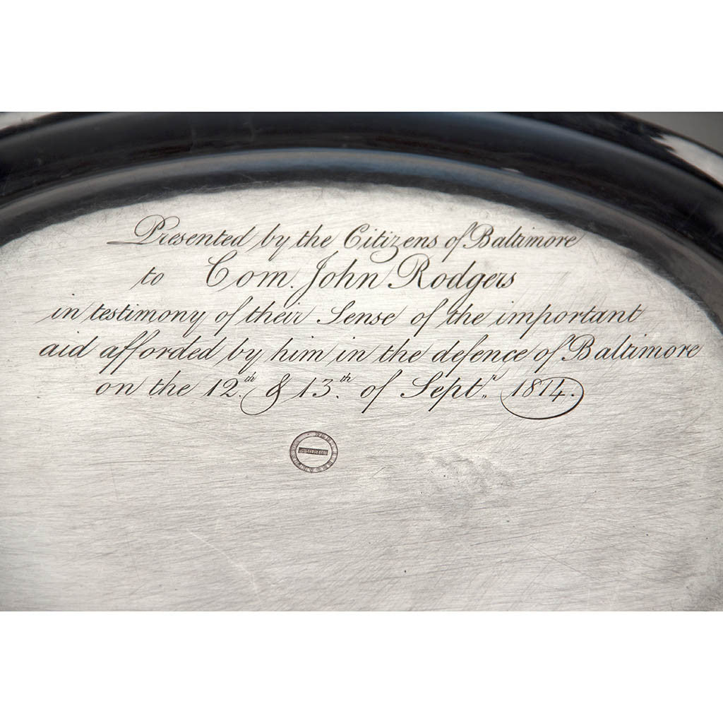 Fletcher &amp; Gardiner American Silver Presentation Game Platter from the Rodgers Service, Philadelphia, 1817