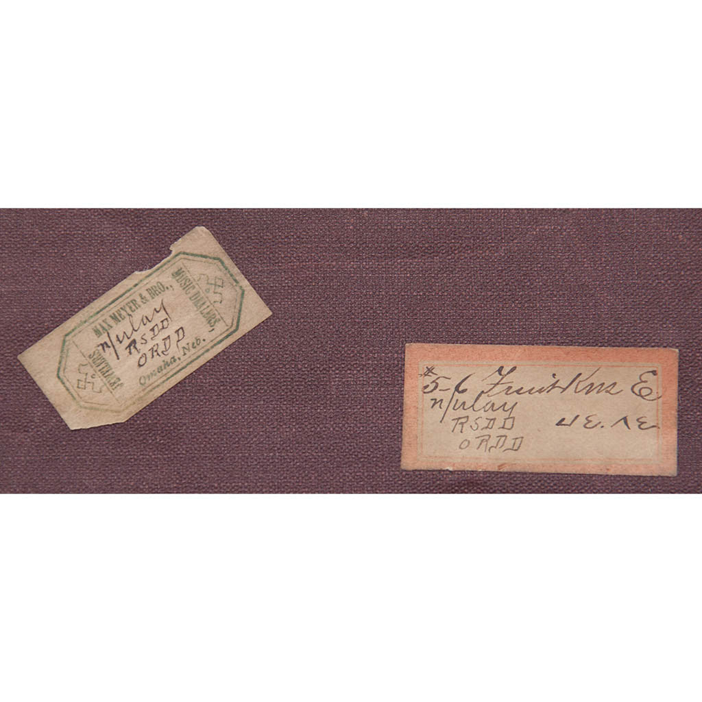 Tags on Gorham Antique Mixed Metal Japanese Design Fruit Knives, set of 6, Providence, RI, c. 1880