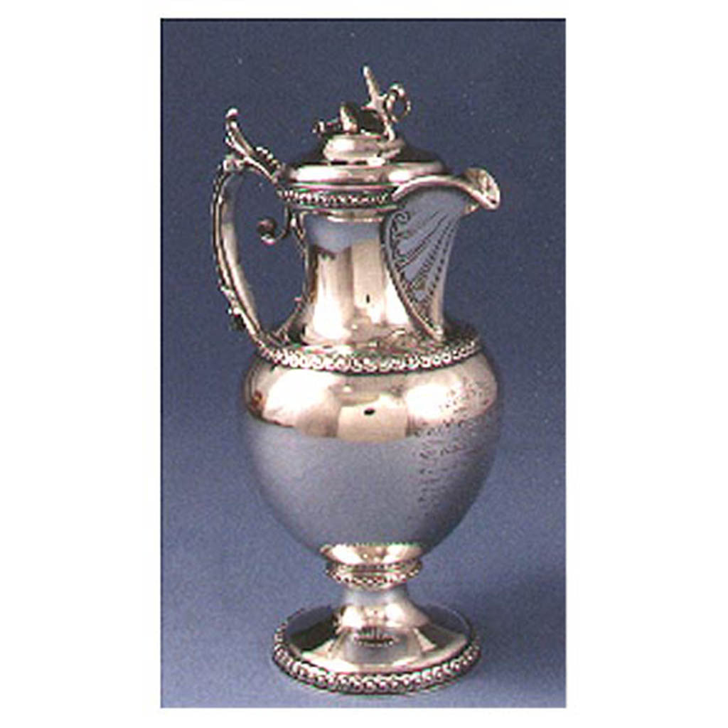 Wood & Hughes Antique Coin Silver Presentation Hot Milk Jug, New York City, c. 1862