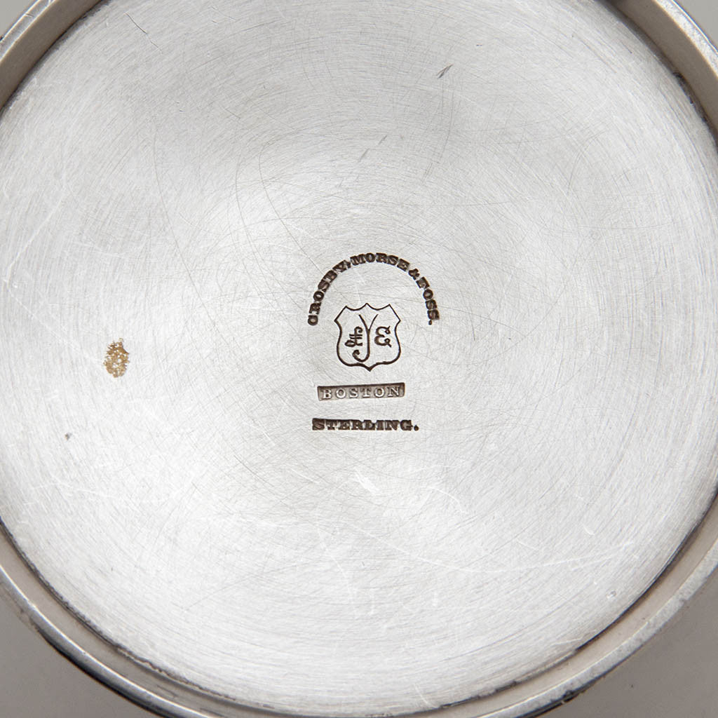 Marks on the Lewis E. Jenks Antique Sterling Silver Pitcher, Boston, c. 1875