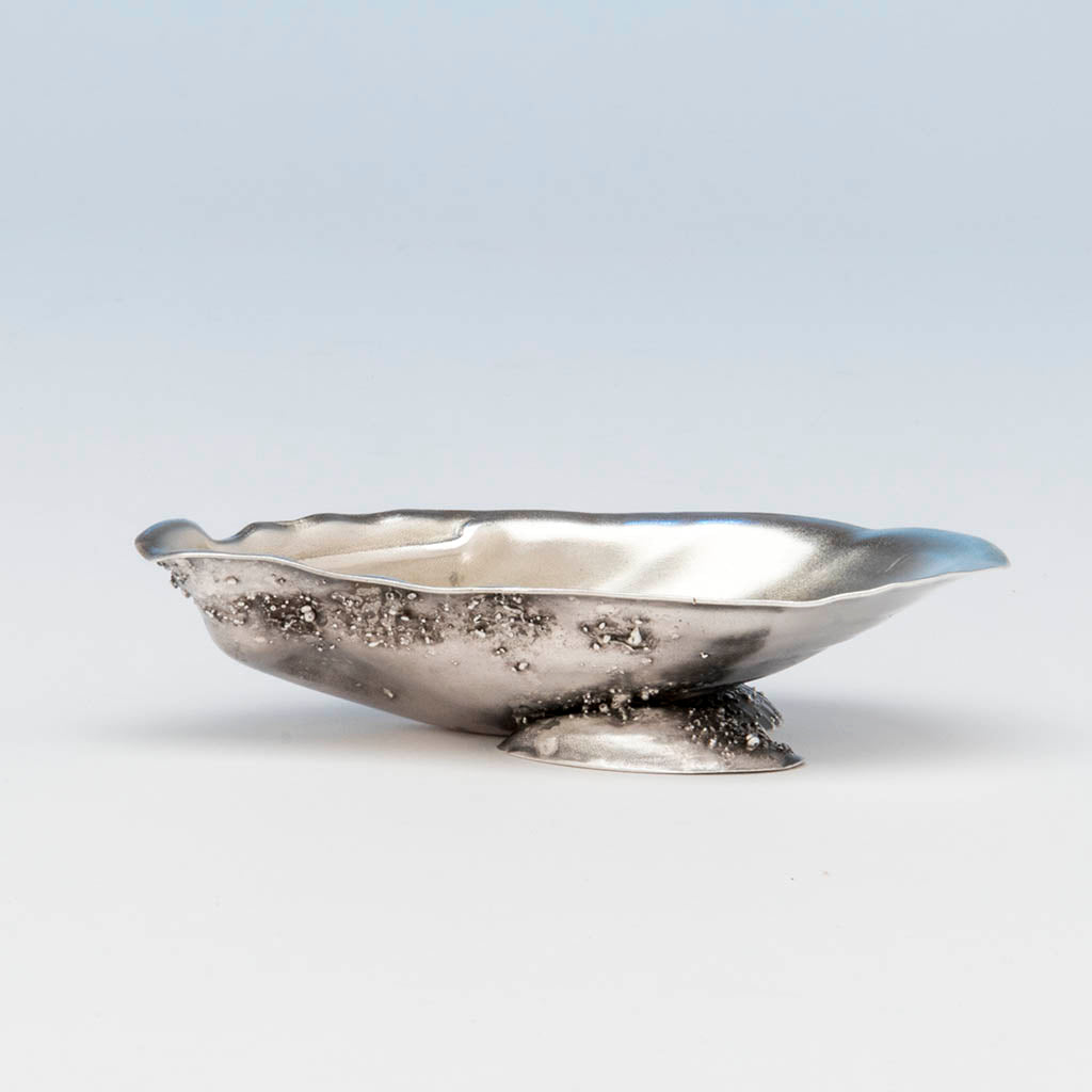 Gorham Antique Sterling Silver Shell Almond Dish, Providence, RI, 1891
