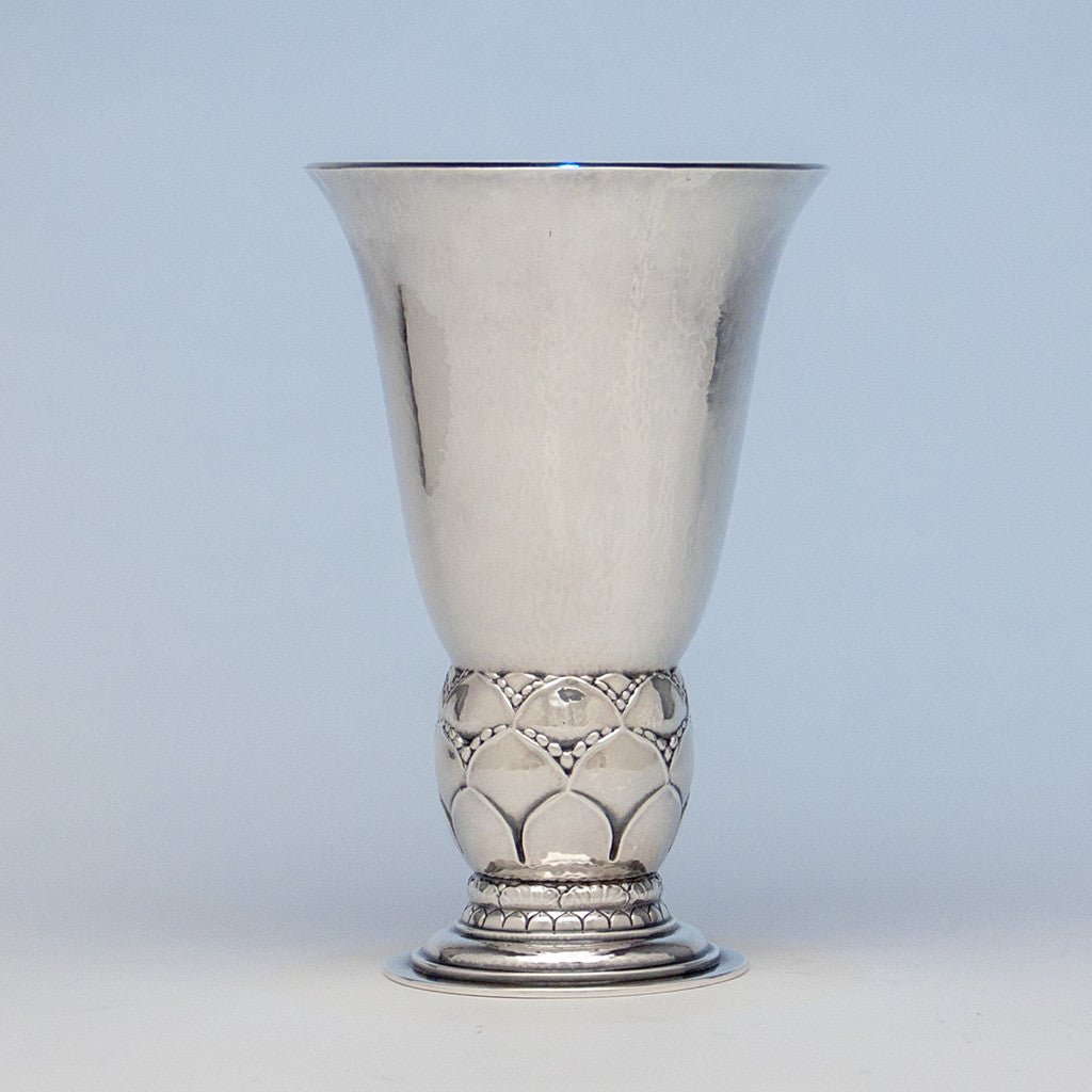 Georg Jensen Antique Sterling Silver #68 Vase, Copenhagen, Denmark, 1925-32
