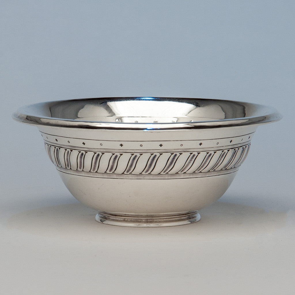 Arthur Stone Arts &amp; Crafts Sterling Silver &#39;Avon&#39; Bowl, Gardner, MA, c. 1926