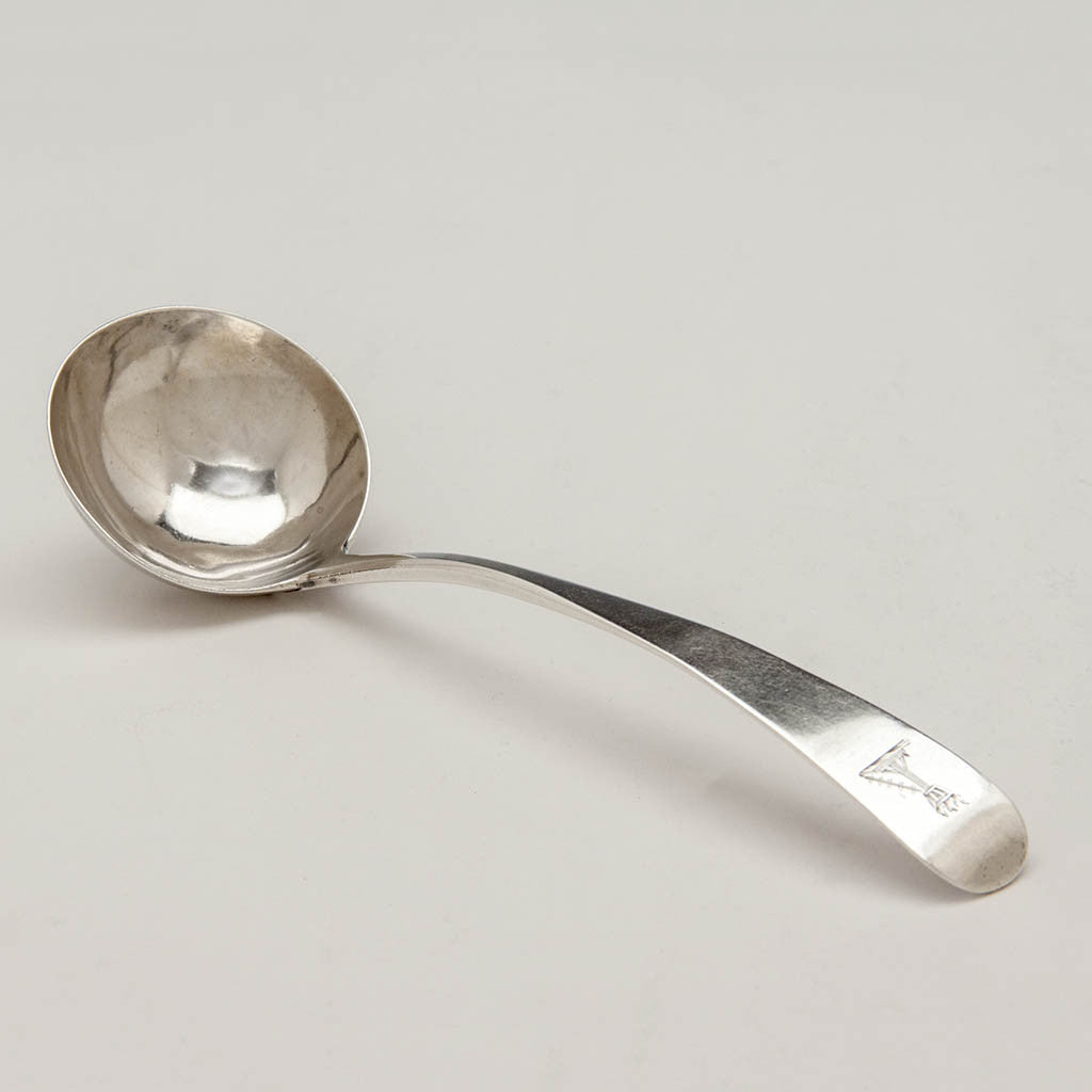 Irish Antique Sterling Silver Gravy Ladle, James Keating &amp;amp; Richard Flood, Dublin, 1811
