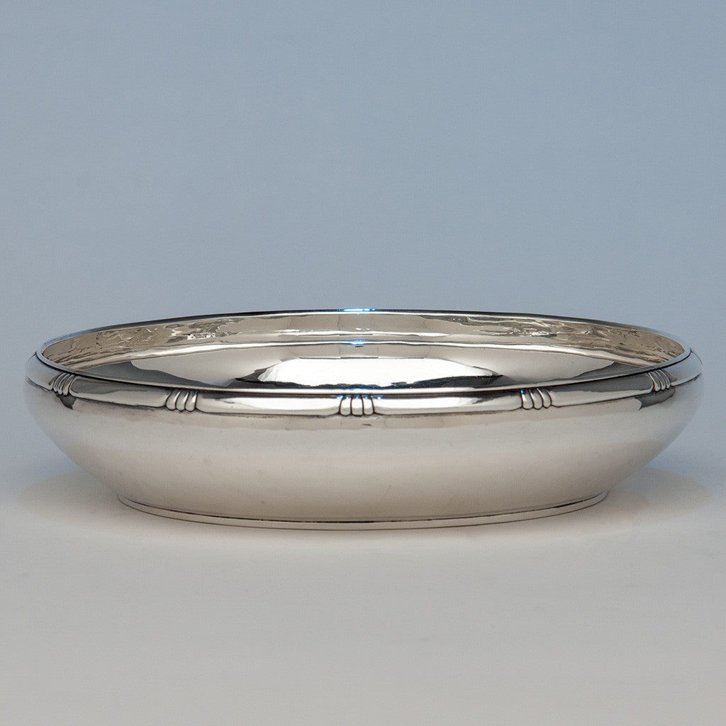 Arthur Stone Arts &amp; Crafts Sterling Silver Bowl, Gardiner, MA, c. 1920