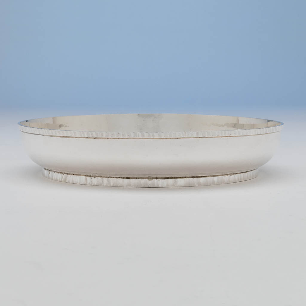 Bowl of the Wolfgang Schroth Modern Sterling Silver Garniture Set, Montville, New Jersey, 1968