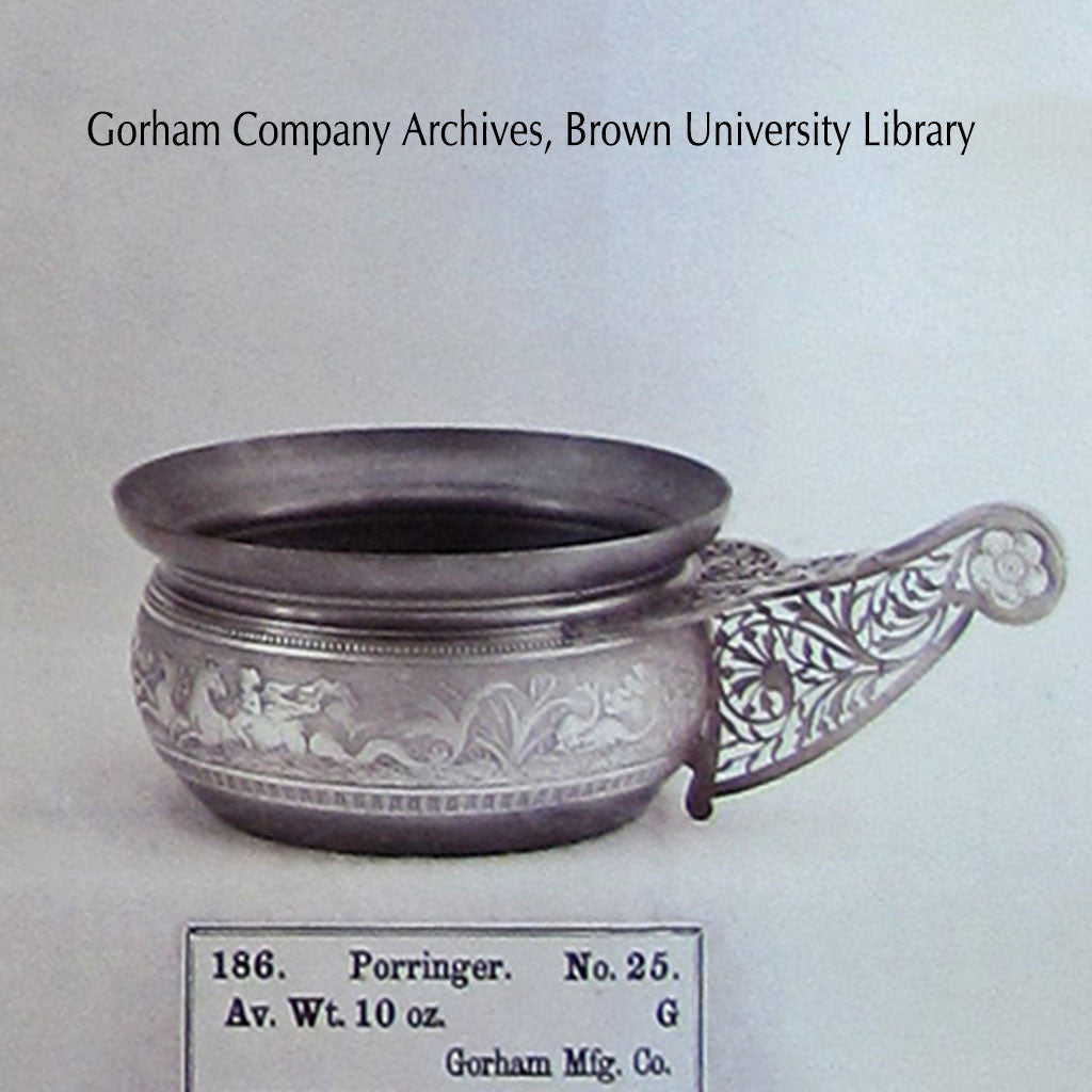 Gorham Antique Sterling Silver Porringer, Providence, RI, 1874