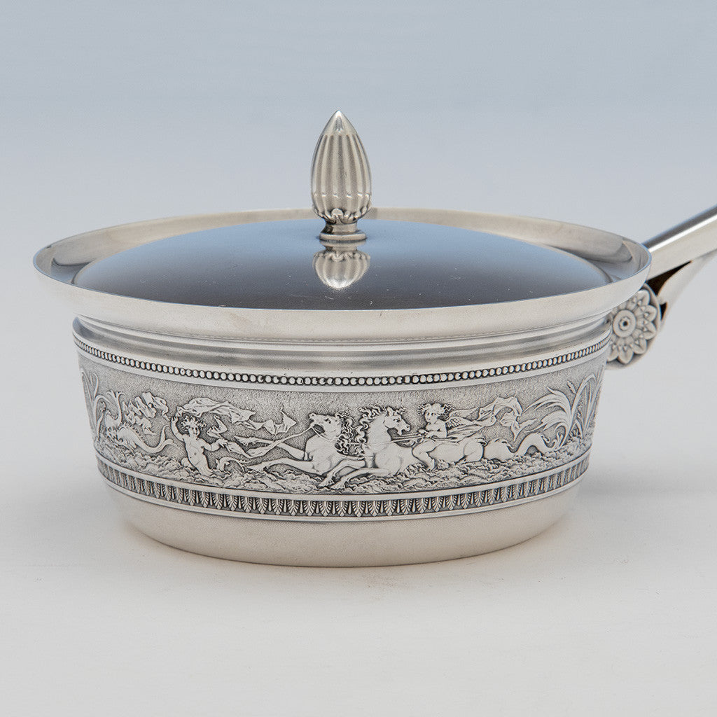 Body of Gorham Antique Sterling Silver Covered Porringer, Providence, RI, 1874