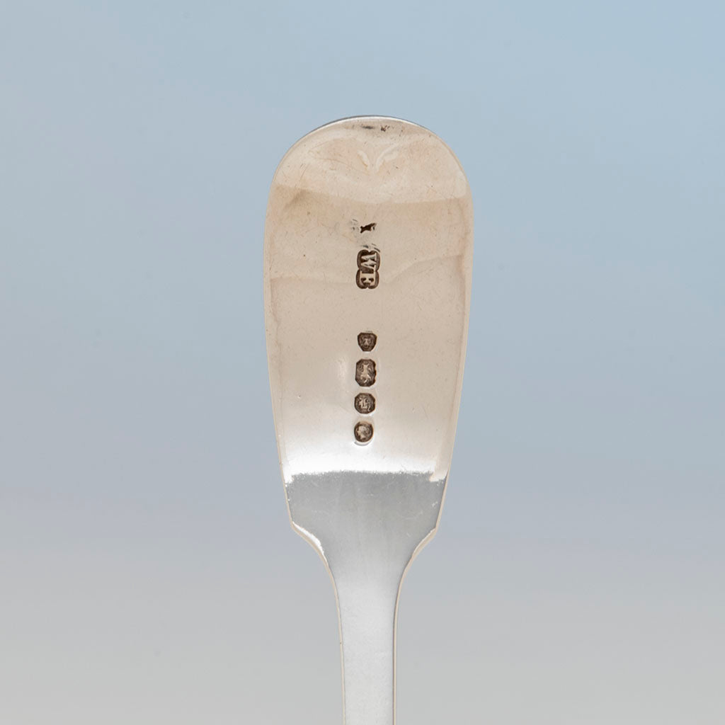 Marks on William Eaton Antique Sterling Sugar Sifter, London, 1843/44